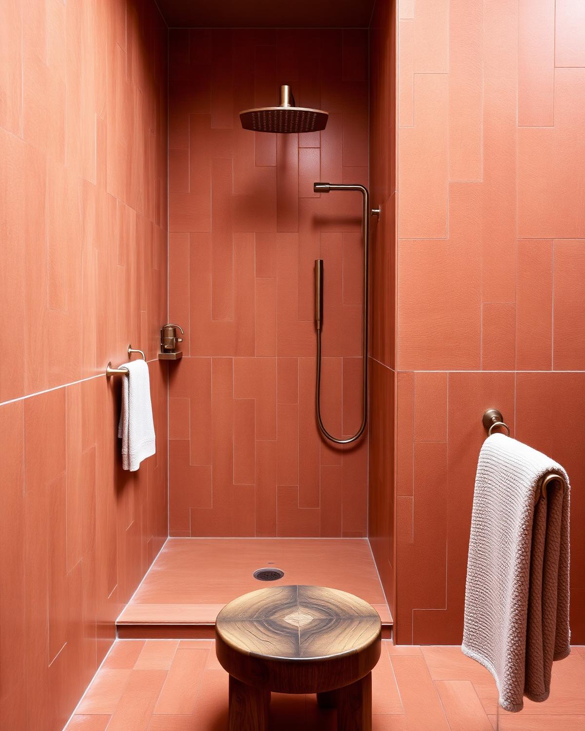Mortex badkamer terra